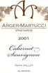 Label for Arger-Martucci Vineyards